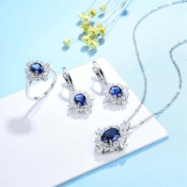 925 Sterling Silver Jewelry Suit Trendy Earrings – Jewelry Gift Ideas — 1