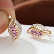 Ins Leaf-shaped Rhinestones Earrings Fashion Unique – Stylish Gifts — 6