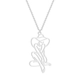 Line Art Pendant Necklace Jewelry – Jewelry Gift Ideas — 5