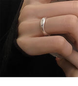 S925 Sterling Silver Smile Letters Ring Women – Gifts for Her — 2