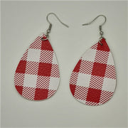 Duplex Printing Drop-shaped Leather Earrings – Practical Gifts — 9
