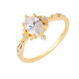 INS Wind Zircon Ring S925 Silver Plated 14K Gold – Stylish Gifts — 5