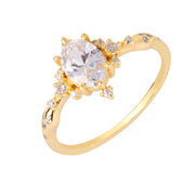 INS Wind Zircon Ring S925 Silver Plated 14K Gold – Stylish Gifts — 5