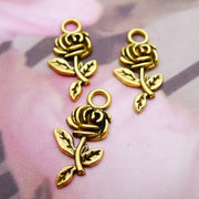 Alloy Antique Silver Rose Pendant Ornament Accessories – Stylish Gifts — 3