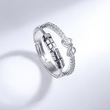 Women's Double Bow Spinning Ring – Gifts for Her — 4