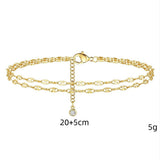 Womens Versatile Two-tiered Beach Ankle Bracelet – Jewelry Gift Ideas — 4