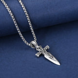 Carved Viking Celtic Knot Sword Pendant Men's – Jewelry Gift Ideas — 9