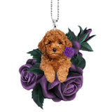 Rose Dog Acrylic Flat Pendant – Jewelry Gift Ideas — 8