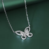 Sterling Silver Diamond Clavicle Chain Pendant – Jewelry Gift Ideas — 1