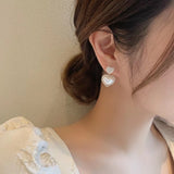 Opal Love Colorful Pearl Earrings S925 Silver – Gifts for Couples — 2
