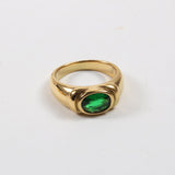 Titanium Steel Plated Gold Multicolor Zircon Ring – Thoughtful Gifts — 6