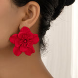 Vintage Flower Earrings For Women Niche Design Spray – Gifts for Her — 11