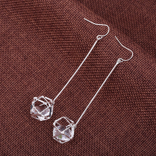 Crystal Long Fashion Hollow Zircon Stud Earrings – Stylish Gifts — 2