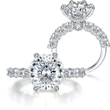 5 Karat Fireworks Cut Full Moissanite Luxury Ring – Holiday Gift Ideas — 1