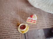 Black Tea With Strawberry Triangle Cake Handmade – Kitchen Gifts — 3