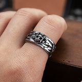 Skull Couple Ring Vintage Old Domineering Men's Cross – Gifts for Him — 2