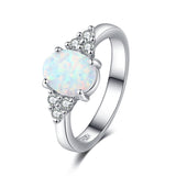 Natural Semi-Precious Moonstone Ring Simple – Everyday Gifts — 3