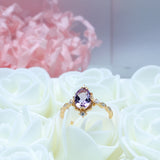 S925 Silver Ring Female Natural Amethyst – Gifts for Her — 2