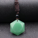 Natural Obsidian Hexawn Star Necklace Pendant – Jewelry Gift Ideas — 3