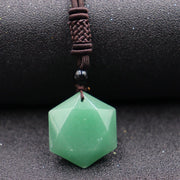 Natural Obsidian Hexawn Star Necklace Pendant – Jewelry Gift Ideas — 3
