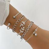 Leaf Point Diamond Beaded Love Rhinestone – Jewelry Gift Ideas — 1