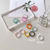 Ring Acrylic Black And White Jewelry Gift – Jewelry Gift Ideas — 3