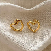 Women's S925 Sterling Silver Hollow Heart Earrings – Gifts for Her — 3