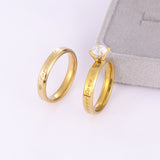 Men's And Women's Titanium Steel Diamond Coupler Rings – Gifts for Her — 5