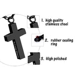 Titanium Steel Cross Can Carve Writing Pendant – Jewelry Gift Ideas — 11