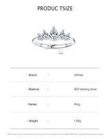 Women's S925 Sterling Silver Drop-shaped Ring – Gifts for Her — 7