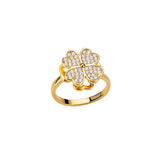 Rotatable Flower Rings With Rhinestones Ins Fashion – Stylish Gifts — 6