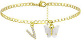 Butterfly Letter Feet Chain Fashion Inlaid Diamond – Stylish Gifts — 3