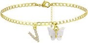 Butterfly Letter Feet Chain Fashion Inlaid Diamond – Stylish Gifts — 3
