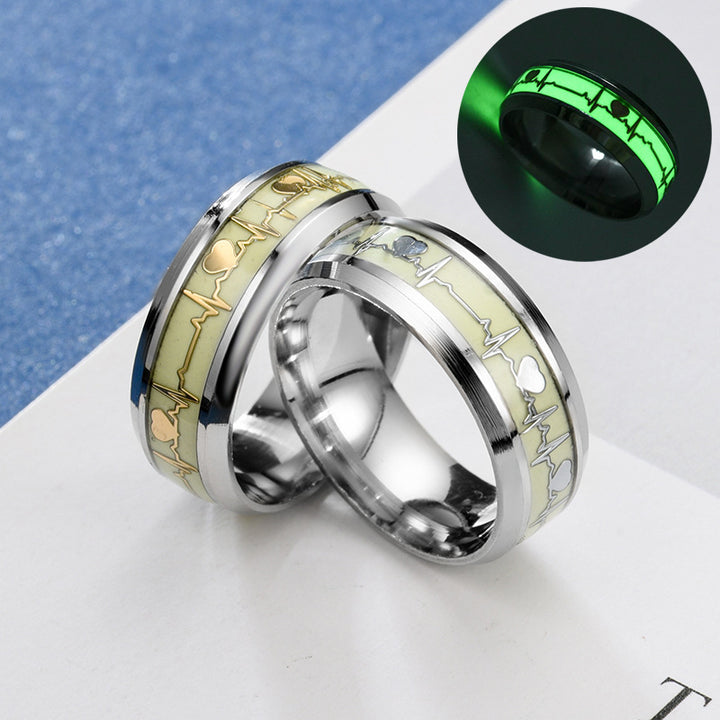 Heart-shaped Rings Luminous At Night Lovers Ring – Jewelry Gift Ideas — 1