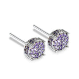 Hot Selling Four Claw Round Zircon Earrings For Women – Gifts for Her — 9