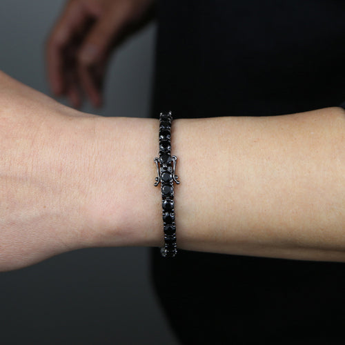 Black Zircon Bracelet Men's Hip Hop – Jewelry Gift Ideas — 2
