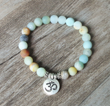 Matte Amazonite Stone Strand Bracelet Yoga Chakra – Jewelry Gift Ideas — 11