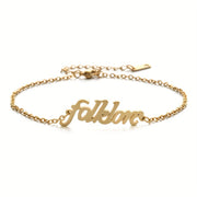 Real Gold Plating O Chain Stainless Steel Anklets – Unique Gift Ideas — 7