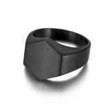 Simple Geometric Titanium Steel Neutral Ring – Useful Gifts — 4