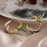 Creative Cute Hummingbird Shape Drop Earrings – Holiday Gift Ideas — 4