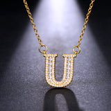 Fashion Temperament 26 Letter Zircon Necklace – Jewelry Gift Ideas — 19