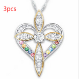 Fashion Love Heart Shaped Cross Pendant – Jewelry Gift Ideas — 11