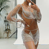 Shiny Multilayer Rhinestone Body Chain Nightclub – Stylish Gifts — 2