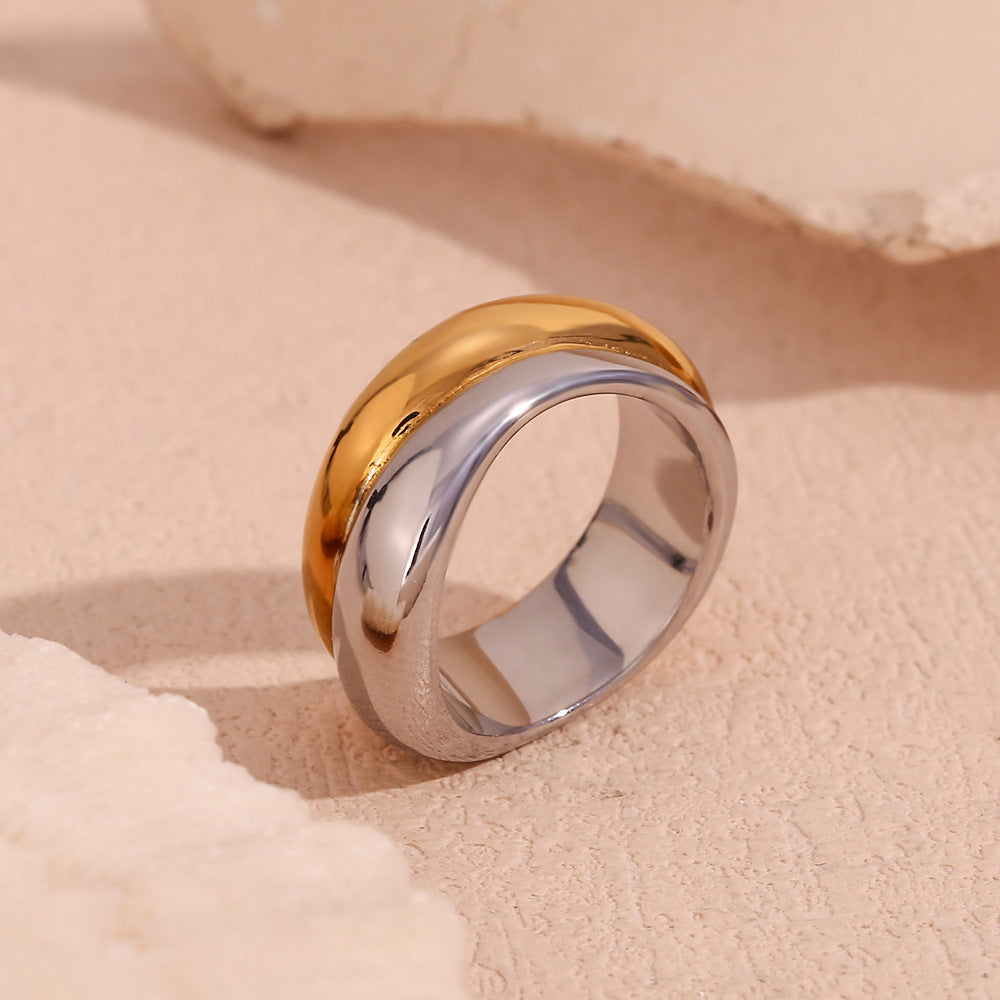 Double-Layer Gold Irregular Ring For Women – Gifts for Her — 1