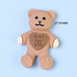 Resin Accessories Cream And Coffee-colored Cartoon – Stylish Gifts — 2