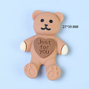 Resin Accessories Cream And Coffee-colored Cartoon – Stylish Gifts — 2