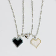 2pcs Magnetic Heart-shaped Mosaic Necklace Fashion – Gifts for Couples — 5