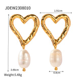 European And American Stainless Steel Pearl Earrings – Useful Gifts — 7