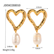 European And American Stainless Steel Pearl Earrings – Useful Gifts — 7