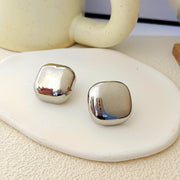 Women's Minimalist Smooth Square Earrings – Gifts for Her — 4